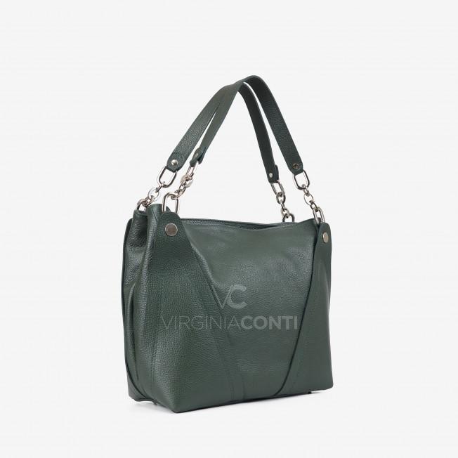 Сумка на плече Virginia Conti темно-зелена