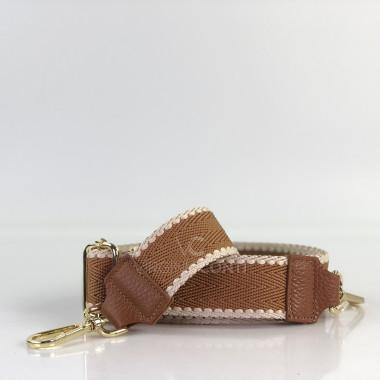 Ремінець для сумки темно-рудий