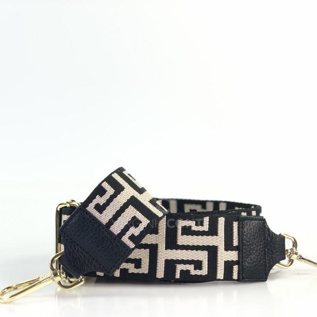 Ремінець для сумки чорний