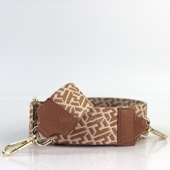 Ремінець для сумки темно-рудий