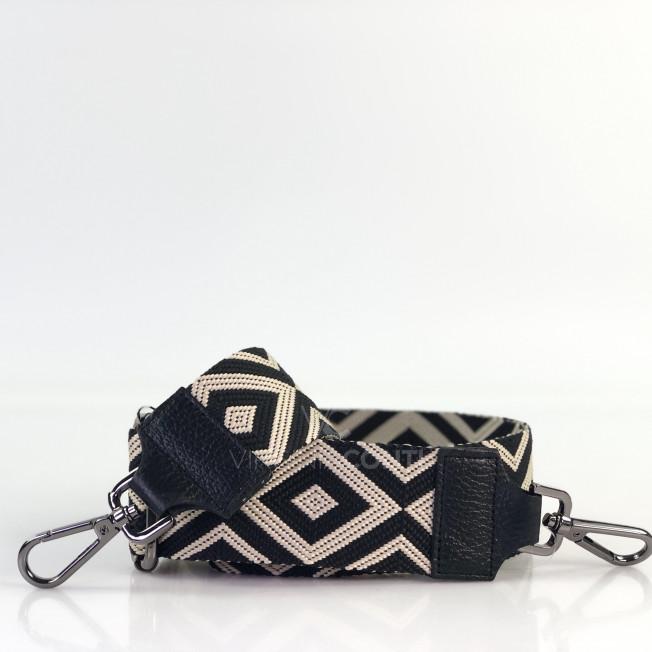Ремешок для сумки черный