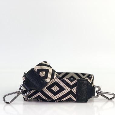 Ремешок для сумки черный