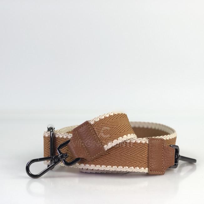 Ремінець для сумки темно-рудий