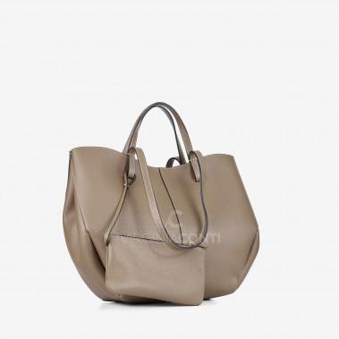 Шоппер Virginia Conti кольору темний тауп