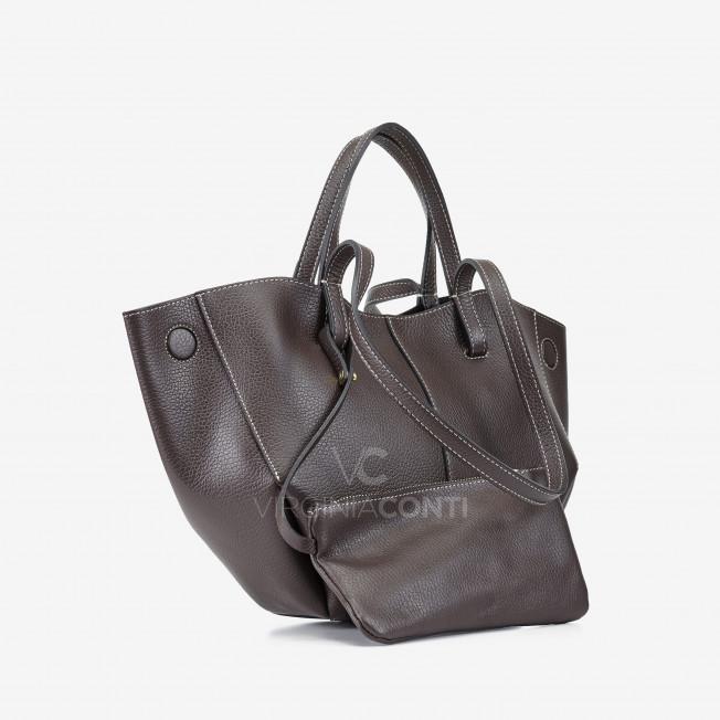 Шоппер Virginia Conti цвета шоколад