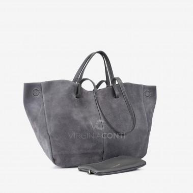 Шоппер Virginia Conti темно-серый