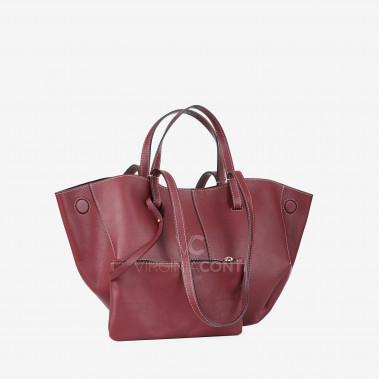 Шоппер Virginia Conti бордовий