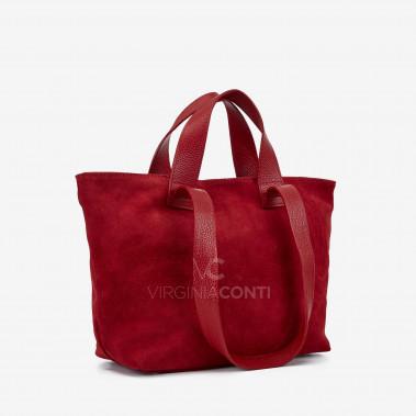 Шоппер Virginia Conti гранатового цвета