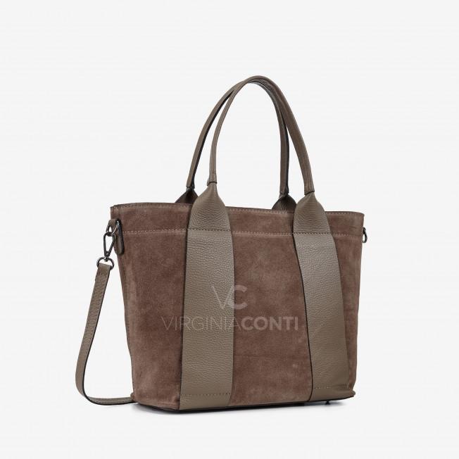 Сумка Virginia Conti кольору темний тауп