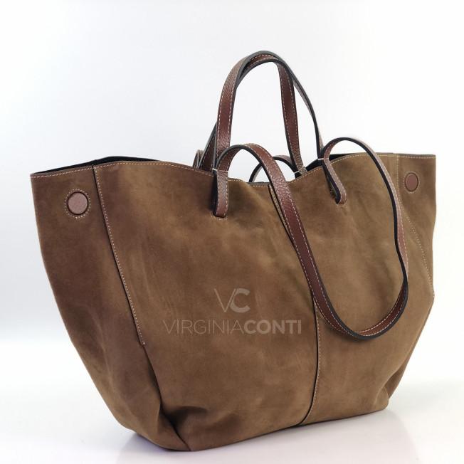 Шоппер Virginia Conti коньячный