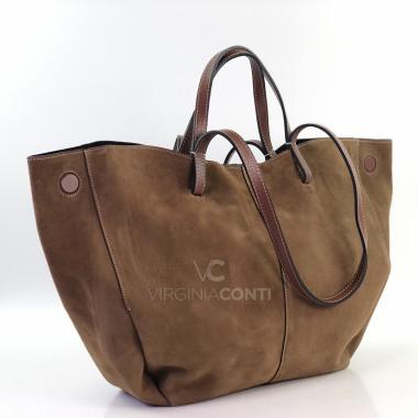 Шоппер Virginia Conti коньячный