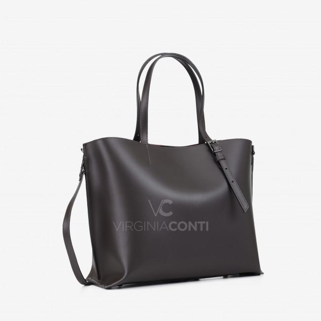 Шоппер Virginia Conti цвета шоколад