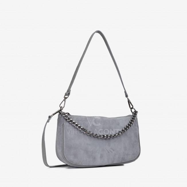 Сумка через плече (крос-боді) Virginia Conti темно-сіра