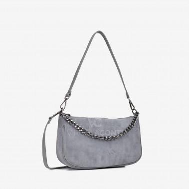 Сумка через плече (крос-боді) Virginia Conti темно-сіра