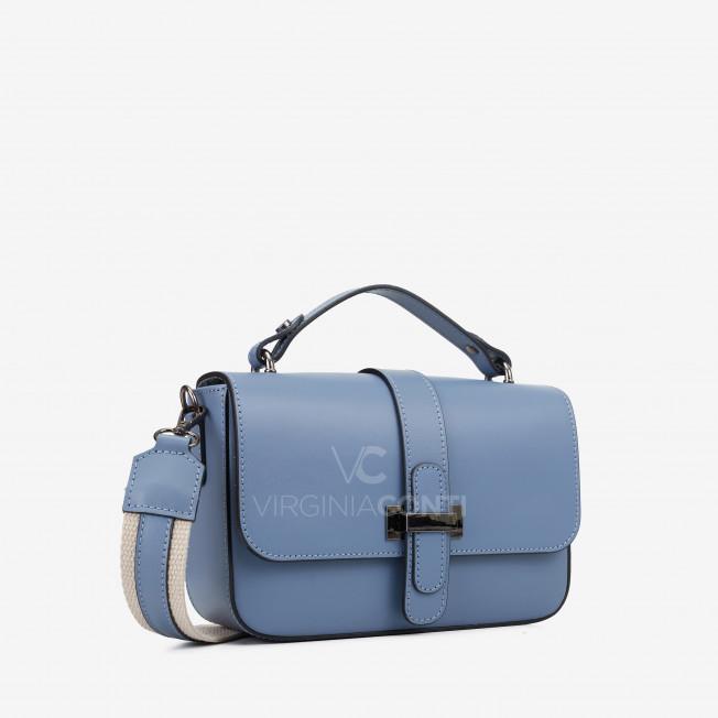 Сумка через плече (крос-боді) Virginia Conti Джинсового кольору