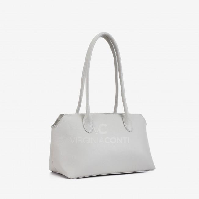 Сумка на плече Virginia Conti світло-сіра