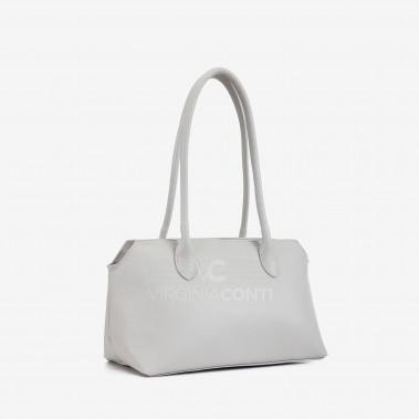 Сумка на плече Virginia Conti світло-сіра