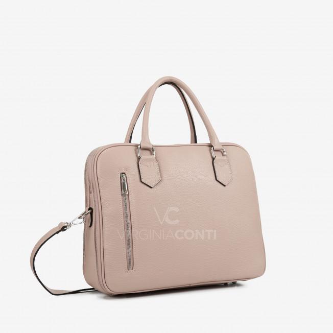 Сумка для ноутбука Virginia Conti кольору пудри