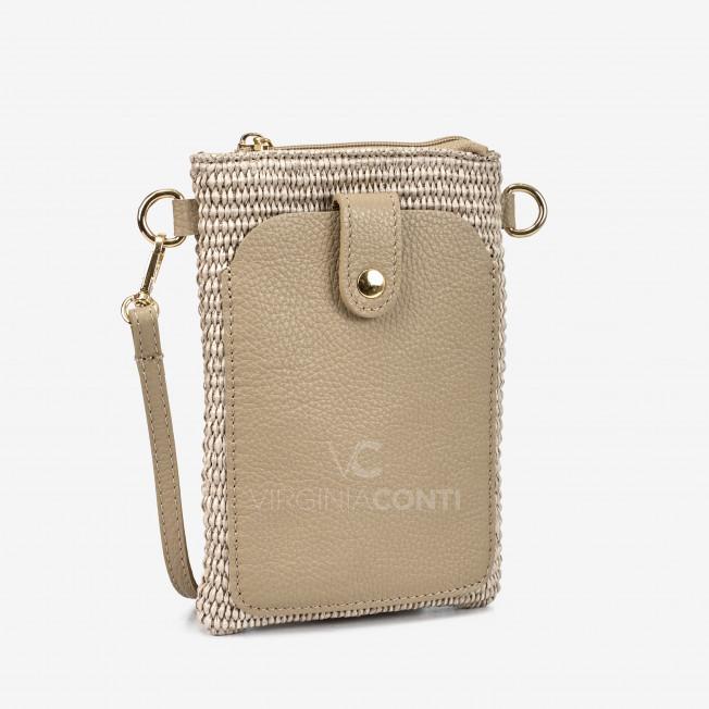 Сумка через плече (крос-боді) Virginia Conti кольору світлий тауп