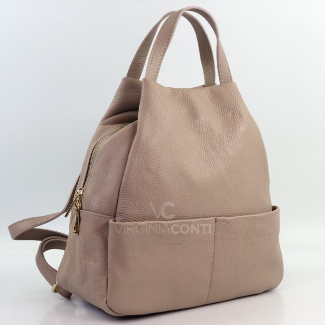 Сумка-рюкзак Virginia Conti кольору пудри